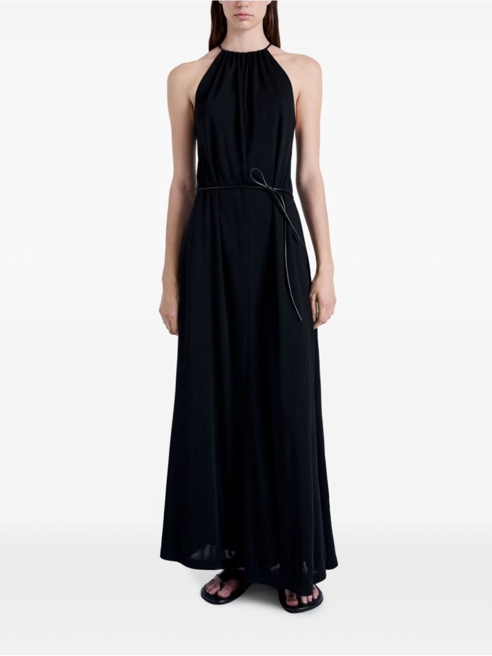 Proenza Schouler Black Halter Midi Dress